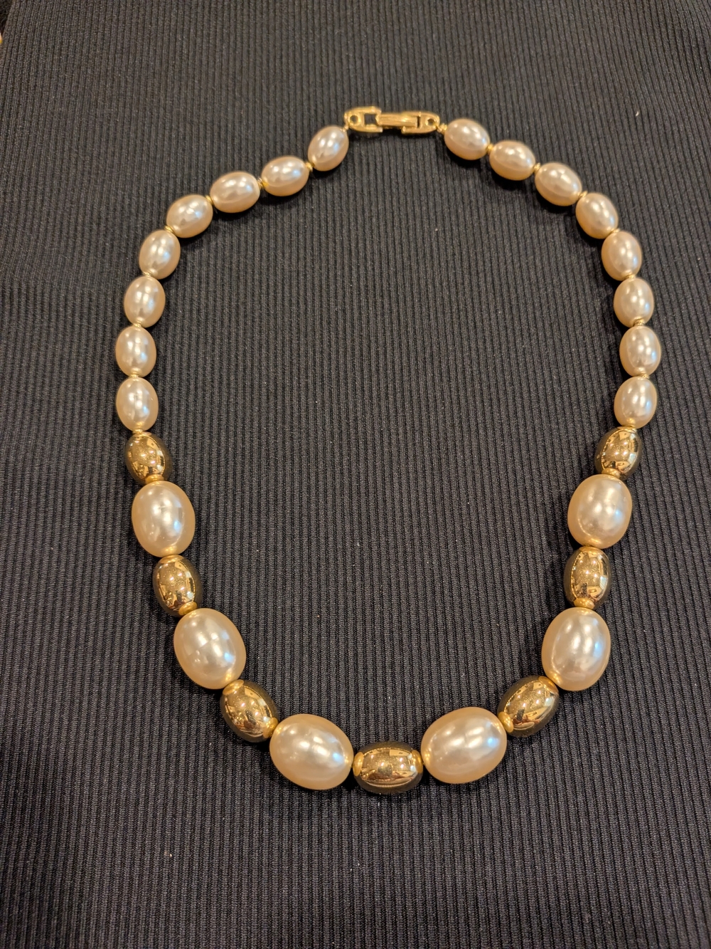 B#3: Vintage 1950s Napier Pearl and Gold-Tone Necklace 18"